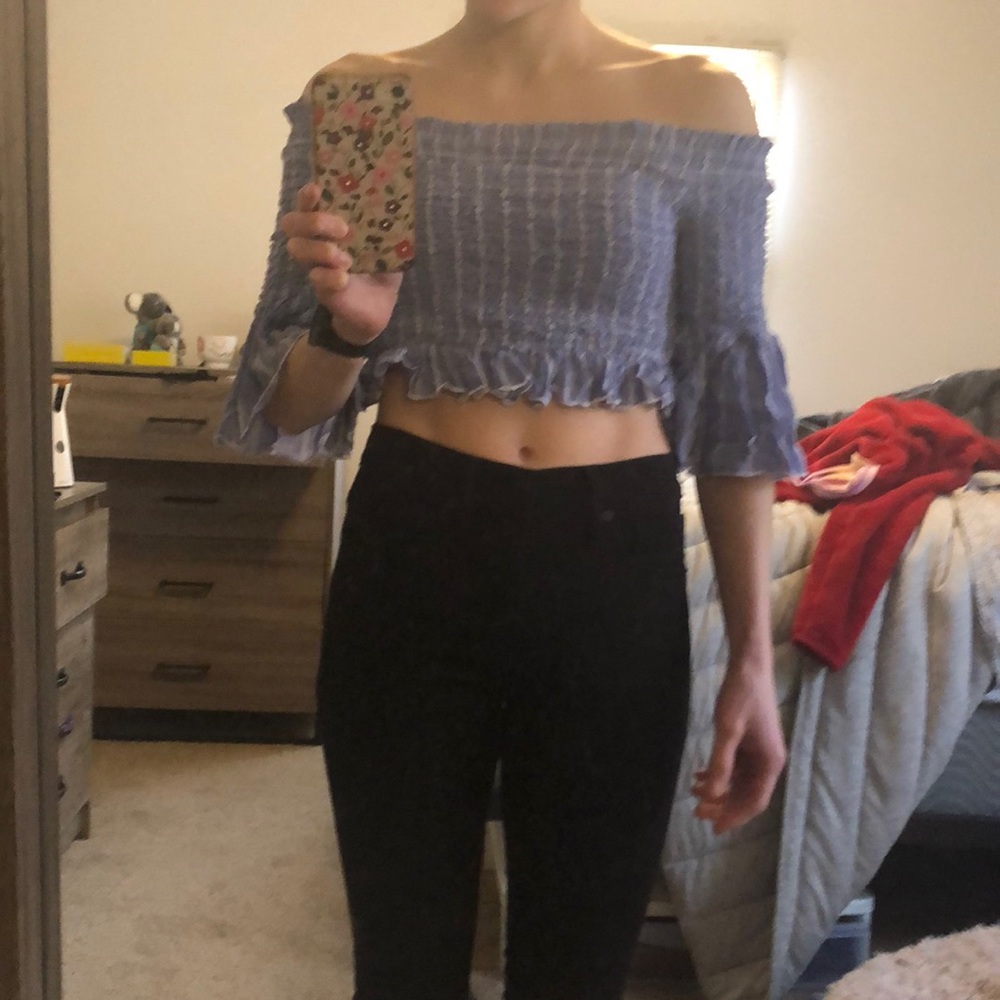 NWT Free people ruched crop top